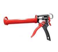 Pistola per Sigillante, Applicatore di Sigillante a 11 Cuscinetti | Canna In Lega di Alluminio, Asta di Spinta In Acciaio, Piastra di Pressione Spessa per Una Distribuzione Manuale(red)