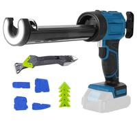 Pistola per Silicone a Batteria Compatibile con Batteria Makita 18V, Pistola per Silicone Professionale Senza Fili con 4 Velocità Regolabili luce LED per Riempire e Sigillare (Batterie non Incluse)