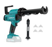 Pistola per Silicone a Batteria, ONEMANA Pistola Elettrica per Silicone e Adesivi 20V 6 Velocità Anti-goccia Forza Max 6500N per Cartucce da 10oz/300ml (solo strumento)
