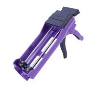 Pistola per silicone doppia, pistola per sigillatura a cartuccia per componenti doppi (rapporto di miscelazione 1:1) fino a 450 ml, pistola applicatore manuale per adesivi, sigillanti, epossidica
