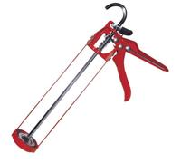 Pistola per Silicone Professionale AL-CA 9030/EC, 310ml, Rapporto 7:1, Struttura in Metallo, Rosso