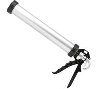 Pistola per silicone professionale in alluminio, 600 ml, compatibile con cartucce e salsicce, pistola applicatrice per sigillanti, adesivi e stucco, strumento per costruzione, automobili, fai da te