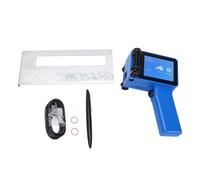 Pistola per stampante a getto d'inchiostro portatile piccola portatile con touch screen LED HD da 4,3 pollici senza cartuccia da 12,7 mm per codice QR codice a barre blu