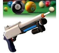 Pistola per stecca da biliardo con impugnatura pieghevole, adatta a giocatori di tutti i livelli (bianco, 85x21 cm)