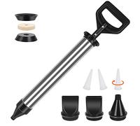 Pistola per stucco, pompa per malta in acciaio inox, siringa per malta, pompa per malta a mano, siringa per malta con 4 ugelli