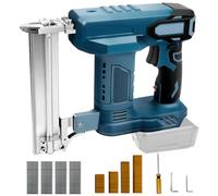 Pistola per unghie a batteria, compatibile con batteria al litio Makita da 18 V, 100 W, per legno, con 500 chiodi e 500 graffette