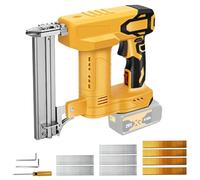 Pistola per unghie a batteria, compatibile con batteria Dewalt da 20 V, 100 W, per legno, con 500 chiodi e 500 graffette, senza batteria e caricatore
