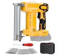 Pistola per unghie a batteria, Graffatrice elettrica senza fili Compatibile con Dewalt 18 V batteria, Sparachiodi a Batteria, 2 in 1 cucitrice elettrica con 1000 chiodi dritti e 500 chiodi a U