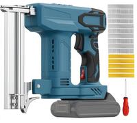 Pistola per unghie a batteria, Graffatrice elettrica senza fili Compatibile con M-akita 18 V batteria, Sparachiodi a Batteria, 2 in 1 cucitrice elettrica con 1000 chiodi dritti e 500 chiodi a U