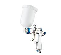 Pistola per Verniciare, Pistola a spruzzo 400CC Vaso di plastica Tazza di metallo 1.3/1.8mm W101 Spruzzatore autentico Strumento for aerografo for vernice pneumatica(134G Plastic pot)
