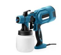 Pistola per Verniciare, Pistola a spruzzo elettrica 800W Spruzzatore di vernice regolabile for mobili automatici Rivestimento in acciaio Aerografo 800ML Alta capacità 1,5 M