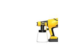 Pistola per Verniciare, Pistola a spruzzo elettrica professionale al litio for verniciatura auto, spruzzatore automatico for vernice for lattice e olio(Yellow)