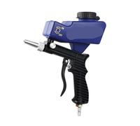 Pistola per Verniciare, Pistola for sabbiatura pneumatica a gravità, sabbiatrice portatile compatta for la rimozione della ruggine(Blauw)