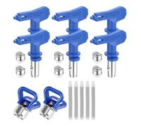 Pistola per Verniciare, Set di ugelli for vernici airless, punte reversibili for macchine a spruzzo, ugelli for spruzzatori di vernice, spruzzatori airless(523)