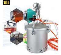 Pistola per verniciatura a spruzzo a pressione da 10 litri, serbatoio placcato in rame, struttura in metallo, ideale per rivestimenti industriali e automobilistici