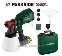Pistola per verniciatura HVLP vernice spray 20V PARKSIDE PFSA senza batteria