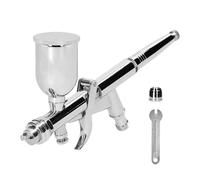 Pistola per verniciatura, Kit aerografo da 0,5 mm con serbatoio for liquidi for vernici da 15 cc for verniciatura fai da te di modelli di auto, Verniciatura liscia(T217A)