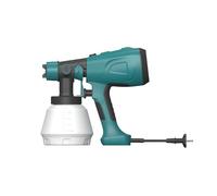 Pistola per verniciatura, Pistola a spruzzo ad alta pressione con batteria al litio, spruzzatore elettrico for vernice for uso domestico con vernice al lattice e a olio, Verniciatura liscia(Blauw)