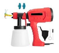 Pistola per verniciatura, Pistola a spruzzo elettrica da 800 ml, spruzzatore di vernice senza fili, for mobili for auto, rivestimento in acciaio, compatibile con aerografo, Verniciatura liscia