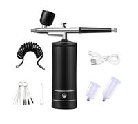 Pistola per verniciatura, Pistola spray portatile for idratazione nano, atomizzatore di ossigeno ad alta pressione for essenze for il viso, Verniciatura liscia(Noir)
