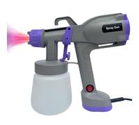 Pistola Per Verniciatura,Strumenti A Spruzzo Per Allacciare Con 5 Ugelli,Macchina Per Spruzzare Pittura Elettrica | Per Rifugio Giardino Recinzione Parete Soffitto Mobile Armadio Giardino Progetto Fai