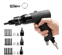 Pistola pneumatica for rivetti ad alta resistenza, utensile pneumatico for rivetti ad aria compressa, pistola pneumatica, mandrini da 1/4, 5/16 e 3/8, kit for rivettatrice