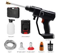 Pistola portatile a batteria pressione accessori 21V 1 Batterie idropulitrice