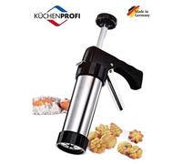 PISTOLA PRESSA MANUALE PER BISCOTTI CON 8 TRAFILE IN ACCIAIO INOX "KUCHENPROFI"