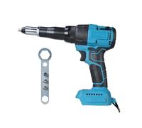 Pistola rivettatrice elettrica senza fili, utensili elettrici for uso domestico, cacciavite da 2,4-4,8 mm con luce LED for batteria da 18 V (non inclusa) Per uso fai da te