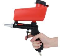 PISTOLA SABBIATRICE con SERBATOIO ARIA COMPRESSA PNEUMATICA UGELLO IN ACCIAIO