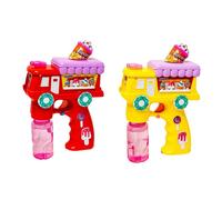 PISTOLA SPARA BOLLE A FORMA DI CAMION DEI DOLCI CON 2 FLACONI DI RICARICA DA 70M