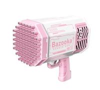 Pistola spara bolle di sapone a 69 fori con luci a LED, Macchina Automatica per Bambini, Soffiatore Portatile con Luci | BUBBLEPUFF