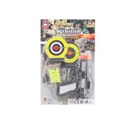 Pistola spara palline con due bersagli 15 cm