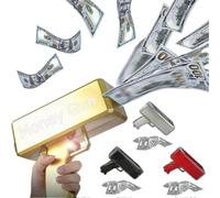 Pistola spara soldi con 100 banconote replica per feste e scherzi 100 pezzi