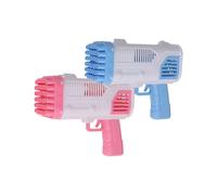 PISTOLA SPARABOLLE DI SAPONE A 36 FORI DA 50ML A PILE GIOCO PER BAMBINI 2 COLORI