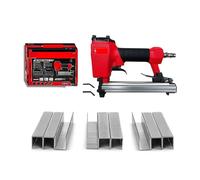 Pistola sparachiodi, Air Nail Gun Furniture Pneumatic Nailer Construction Stapler Upholstery Tacker Tools With Staples(1013J Set)