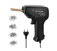 Pistola Sparachiodi, DH100W Pistola for saldatura di plastica di seconda generazione Piantare chiodi Saldatura for crepe Saldatura a taglio termico Riscaldamento rapido Blu Nero 1Pc(Noir)