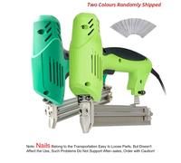 Pistola sparachiodi elettrica 220V Chiodatura Cucitrice Sparatutto Cucitrice Pistola Strumenti per la lavorazione del legno Cucitrice per mobili Inquadratura Tacker Strumento manuale fai da te