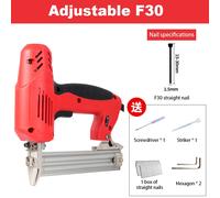 Pistola sparachiodi elettrica Pistola sparachiodi a doppio scopo F30 Pistola sparachiodi dritta Strumento multifunzionale per la lavorazione del legno