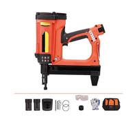 Pistola Sparachiodi, Pneumatic Nail Gun Recharable Lithium Battery Nail Gun Wood Working Steel Nailer Stapler Electric Nail Gun(Package1)