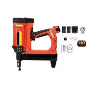 Pistola Sparachiodi, Pneumatic Nail Gun Recharable Lithium Battery Nail Gun Wood Working Steel Nailer Stapler Electric Nail Gun(Package3)