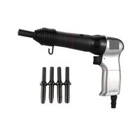Pistola Sparachiodi, Pneumatic Rivet Gun Air Hammer Metal Handle Nailing Machine Fixed Semi-Hollow Rivet Heads Professional Tool(250s n 5 hollow rods)