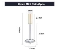 Pistola Sparachiodi, Wood Processing And Decoration Integrated Air Nailer Nail Gun Home DIY Installation Wall Fixing Rivet Gun Manual Tools(Only 40 nails 25mm)