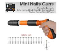 Pistola Sparachiodi, Wood Processing And Decoration Integrated Air Nailer Nail Gun Home DIY Installation Wall Fixing Rivet Gun Manual Tools(Nail gun 50 nails)