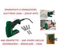Pistola sparapunti sparachiodi graffatrice elettrica Parkside PHET 15 C2 graffe