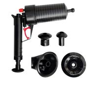Pistola Stura Lavandini ad Aria Compressa Pressione Pulitore Pompa Libera per Tubi 4 Ventose Adattatori per Bagno Cucina WC Vasca da Bagno Lavandino Doccia