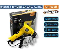 PISTOLA TERMICA AD ARIA CALDA 2000 WATT SVERNICIATORE CON DOPPIO SELETTORE TEMP.