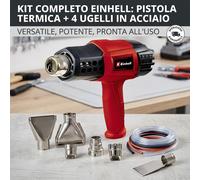Einhell TE-HA 2000 E 500 l/min 550 °C 2000 W Nero, Rosso, Argento