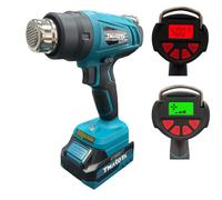Pistola termica aria calda doppia batteria 48v con display temperatira max 500°