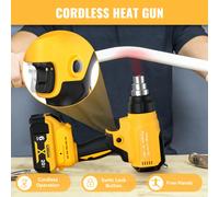 Pistola termica Cordless per batteria Dewalt 20v temperatura regolabile 122 bian-1022 oy pistola termoretraibile a batteria portatile con batterie